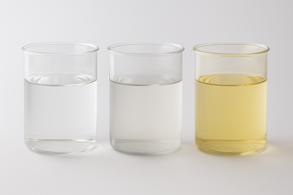 Color Matters in Liquid Paraffin